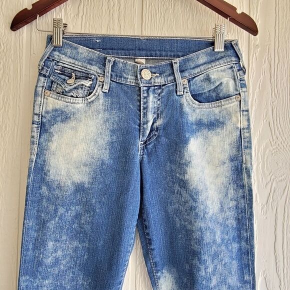 True Religion Acid Wash Skinny Jeans - Picture 3 of 9